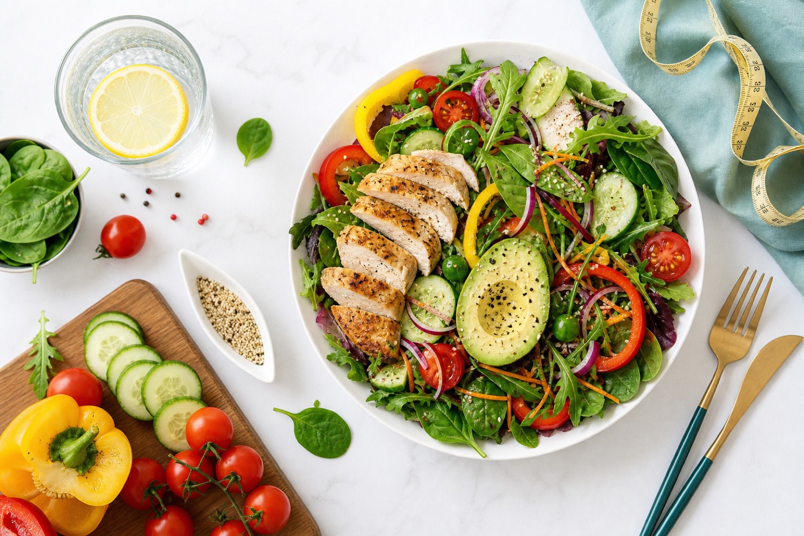 Fresh, healthy lifestyle and nutrition